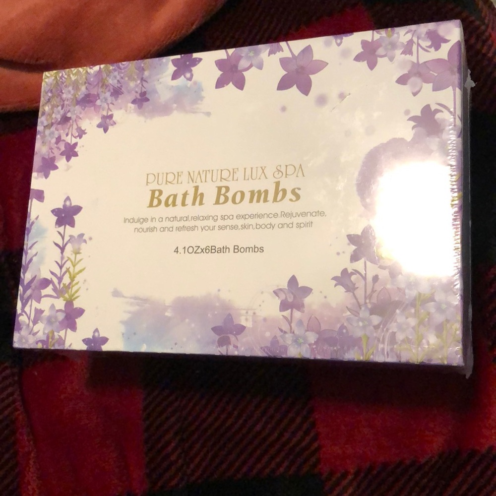 pure nature lux spa bath bomb set of 6